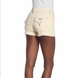 Hudson Jeans Ruby Denim Shorts Yellow Beige 27